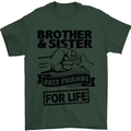 Brother & Sister Best Friends Siblings Mens T-Shirt Cotton Gildan Forest Green