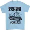 Brother & Sister Best Friends Siblings Mens T-Shirt Cotton Gildan Light Blue