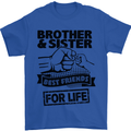 Brother & Sister Best Friends Siblings Mens T-Shirt Cotton Gildan Royal Blue