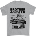 Brother & Sister Best Friends Siblings Mens T-Shirt Cotton Gildan Sports Grey