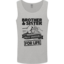 Brother & Sister Best Friends Siblings Mens Vest Tank Top Sports Grey