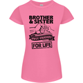 Brother & Sister Best Friends Siblings Womens Petite Cut T-Shirt Azalea