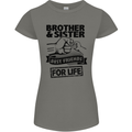 Brother & Sister Best Friends Siblings Womens Petite Cut T-Shirt Charcoal