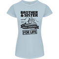 Brother & Sister Best Friends Siblings Womens Petite Cut T-Shirt Light Blue