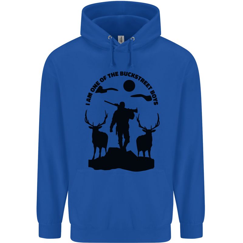 Buckstreet Boys Funny Hunting Hunter Childrens Kids Hoodie Royal Blue