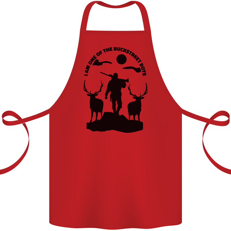 Buckstreet Boys Funny Hunting Hunter Cotton Apron 100% Organic Red