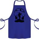 Buckstreet Boys Funny Hunting Hunter Cotton Apron 100% Organic Royal Blue