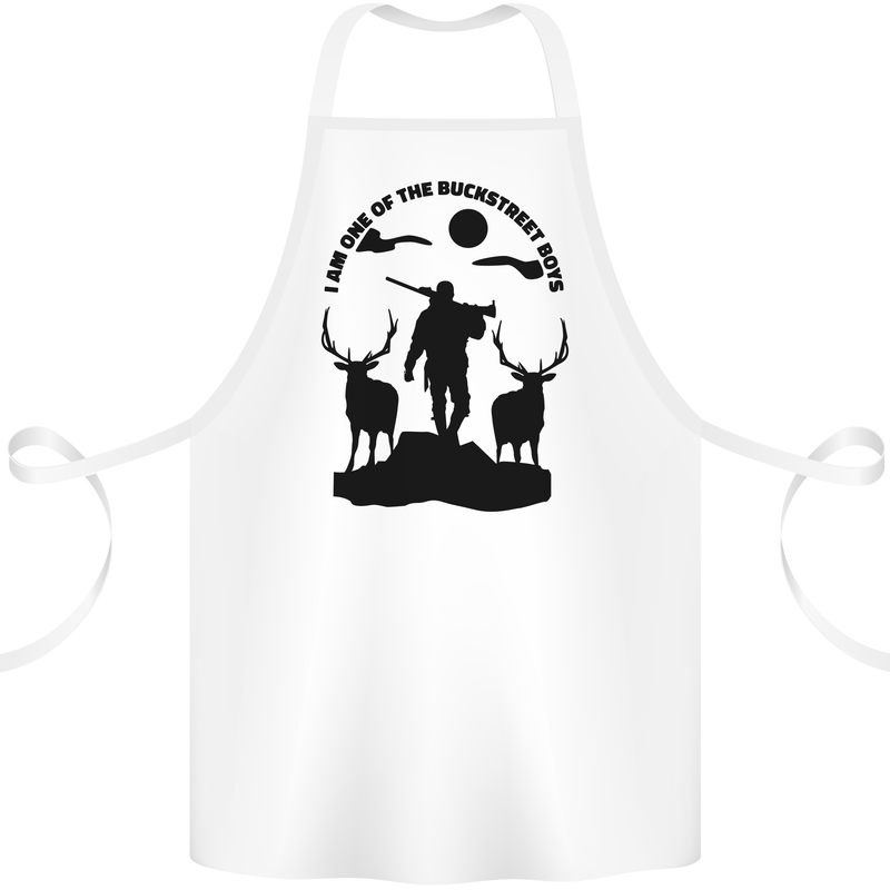 Buckstreet Boys Funny Hunting Hunter Cotton Apron 100% Organic White