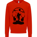 Buckstreet Boys Funny Hunting Hunter Kids Sweatshirt Jumper Bright Red