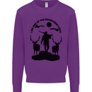 Buckstreet Boys Funny Hunting Hunter Kids Sweatshirt Jumper Purple