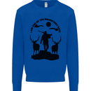 Buckstreet Boys Funny Hunting Hunter Kids Sweatshirt Jumper Royal Blue