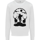 Buckstreet Boys Funny Hunting Hunter Kids Sweatshirt Jumper White