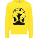 Buckstreet Boys Funny Hunting Hunter Kids Sweatshirt Jumper Yellow