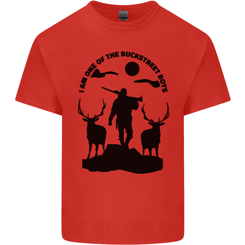 Buckstreet Boys Funny Hunting Hunter Kids T-Shirt Childrens Red