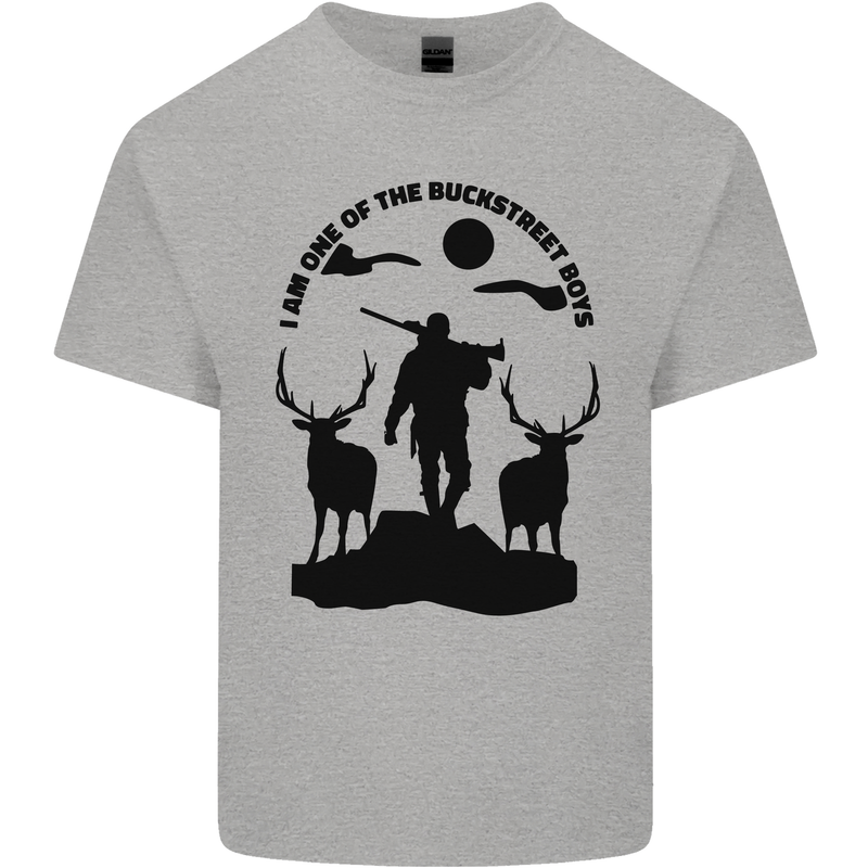 Buckstreet Boys Funny Hunting Hunter Kids T-Shirt Childrens Sports Grey