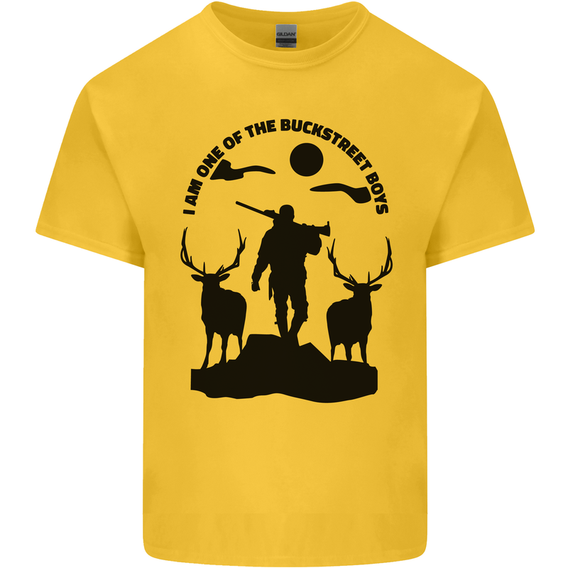 Buckstreet Boys Funny Hunting Hunter Kids T-Shirt Childrens Yellow