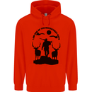 Buckstreet Boys Funny Hunting Hunter Mens 80% Cotton Hoodie Bright Red