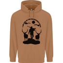 Buckstreet Boys Funny Hunting Hunter Mens 80% Cotton Hoodie Caramel Latte