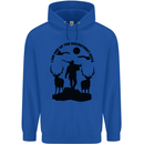 Buckstreet Boys Funny Hunting Hunter Mens 80% Cotton Hoodie Royal Blue