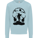 Buckstreet Boys Funny Hunting Hunter Mens Sweatshirt Jumper Light Blue