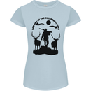 Buckstreet Boys Funny Hunting Hunter Womens Petite Cut T-Shirt Light Blue