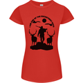 Buckstreet Boys Funny Hunting Hunter Womens Petite Cut T-Shirt Red