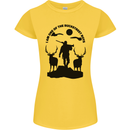 Buckstreet Boys Funny Hunting Hunter Womens Petite Cut T-Shirt Yellow