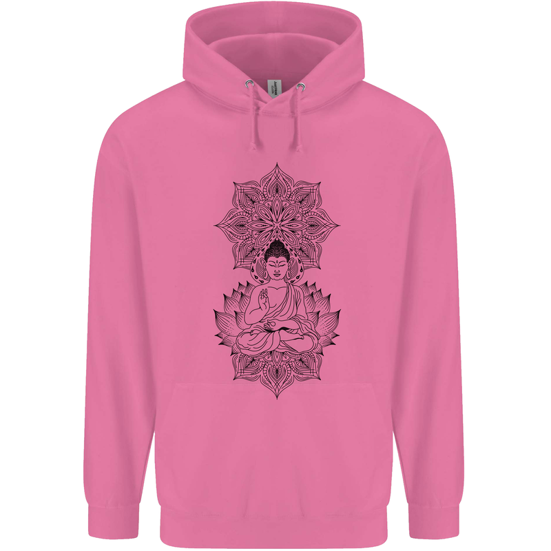Buddha Mandala Art Childrens Kids Hoodie Azalea