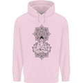 Buddha Mandala Art Childrens Kids Hoodie Light Pink