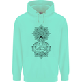 Buddha Mandala Art Childrens Kids Hoodie Peppermint