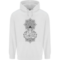 Buddha Mandala Art Childrens Kids Hoodie White