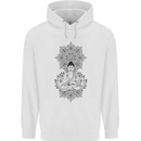Buddha Mandala Art Childrens Kids Hoodie White