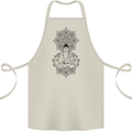 Buddha Mandala Art Cotton Apron 100% Organic Natural