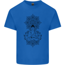 Buddha Mandala Art Kids T-Shirt Childrens Royal Blue