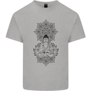 Buddha Mandala Art Kids T-Shirt Childrens Sports Grey