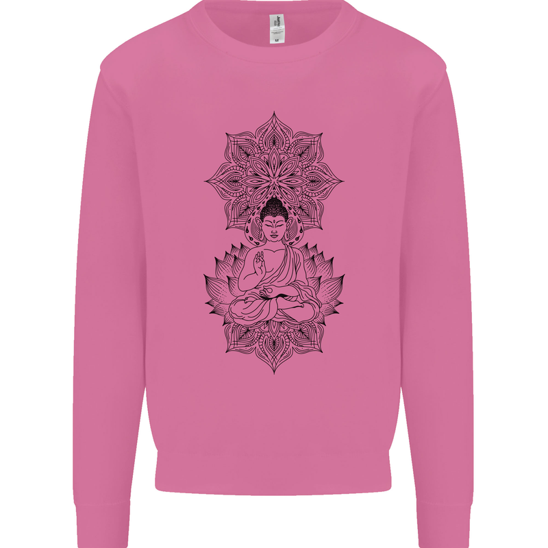 Buddha Mandala Art Mens Sweatshirt Jumper Azalea