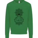 Buddha Mandala Art Mens Sweatshirt Jumper Irish Green