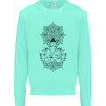 Buddha Mandala Art Mens Sweatshirt Jumper Peppermint