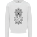 Buddha Mandala Art Mens Sweatshirt Jumper White