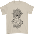 Buddha Mandala Art Mens T-Shirt 100% Cotton Sand