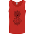 Buddha Mandala Art Mens Vest Tank Top Red