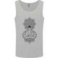 Buddha Mandala Art Mens Vest Tank Top Sports Grey