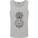 Buddha Mandala Art Mens Vest Tank Top Sports Grey