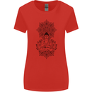 Buddha Mandala Art Womens Wider Cut T-Shirt Red