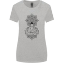 Buddha Mandala Art Womens Wider Cut T-Shirt Sports Grey