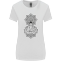 Buddha Mandala Art Womens Wider Cut T-Shirt White