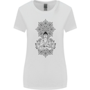 Buddha Mandala Art Womens Wider Cut T-Shirt White