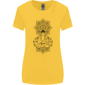Buddha Mandala Art Womens Wider Cut T-Shirt Yellow