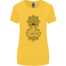 Buddha Mandala Art Womens Wider Cut T-Shirt Yellow