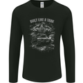 Built Like a Tank Gym Bodybuilding Training Mens Long Sleeve T-Shirt Black